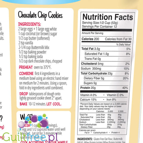 FlapJacked Gluten-Free Protein Pancake Mix, buttermilk flavor