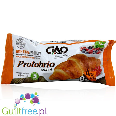 CiaoCarb Protobrio high fiber food preparation in energy - Low calorie croissant with high fiber content, contains sweetener