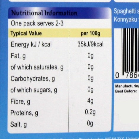 Bettern than Spaghetti organic konnyaku & organic oat fiber