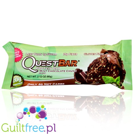 Quest Bar Protein Bar Mint Chocolate Chunk Flavor