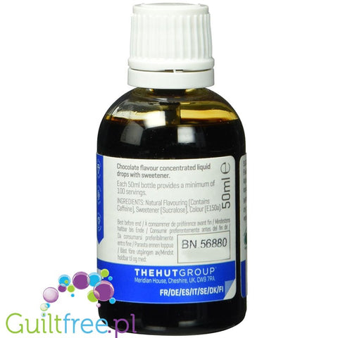 Flavdrops liquid chocolate flavored with sweeteners - liquid chocolate flavor with sweetener