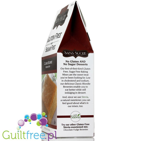 Sans Sucre Sugar free, Gluten free Blondie Mix with Stevia 