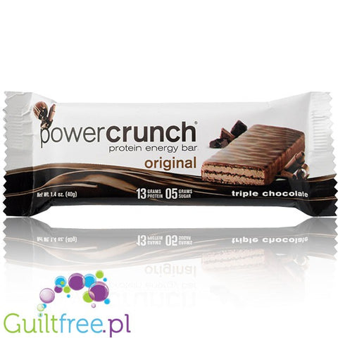 Power Crunch BNRG Triple Chocolate Stevia sweetend protein waffer