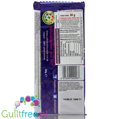 Plamil So Free vegan finest dark chocolate 72% cocoa, 80g