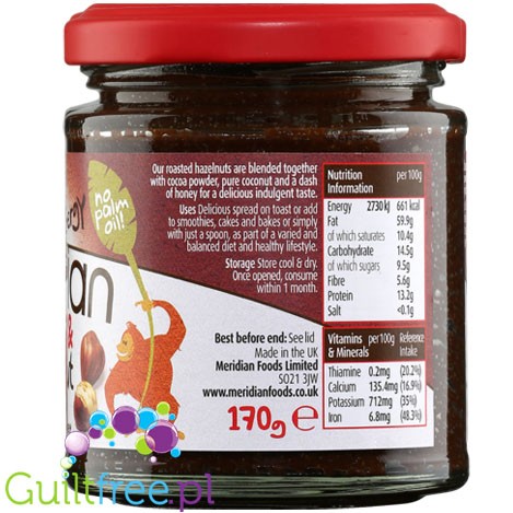 Meridian cocoa&hazelnut 170g
