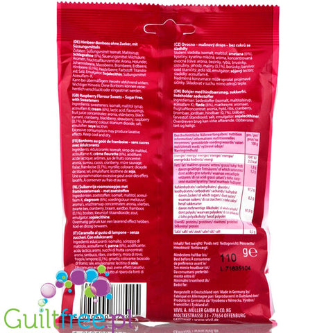 Vivil Cremelife Raspberry sugar free candies