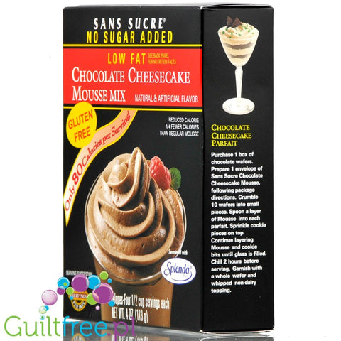 Sans Sucre  Chocolate Cheesecake 80kcal sugar free mousse