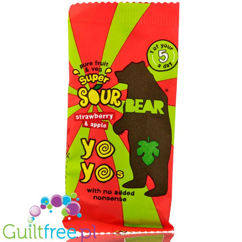 BEAR Super Sour Strawberry & Apple Yoyo