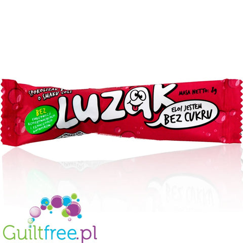 Luzak Cola, sugarfree lollipop with stevia