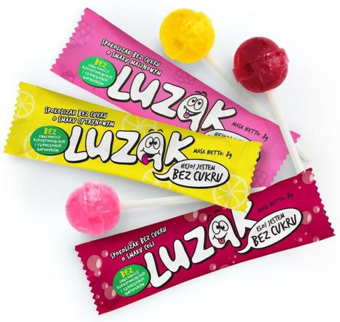 Luzak sugar free lemon lollipop