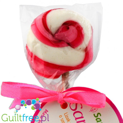 Santini lollipop sweetened with strawberry-flavored xylitol