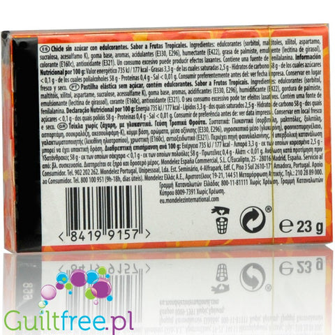 Trident Senses Tropical sugra free chewing gum