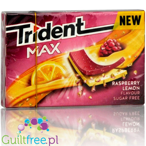 Trident Max Raspberry & Lemon guma do żucia bez cukru