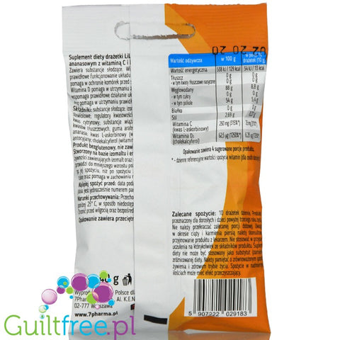 Lily Pineapple, Powdered sugar-free pills with erythritol and stevia