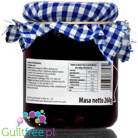 Sad Danków, no sugar added organic blackberry jam