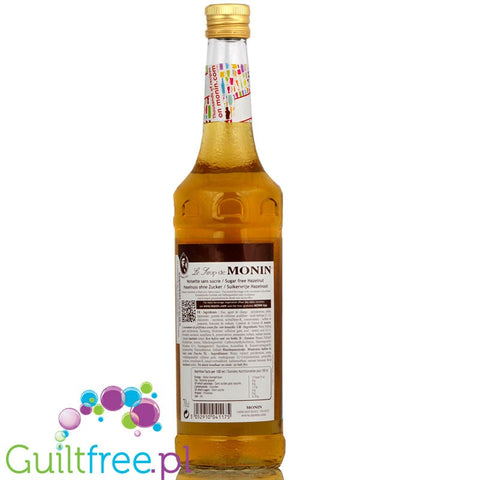Monin sugar free syrup, Noisette 0,7L