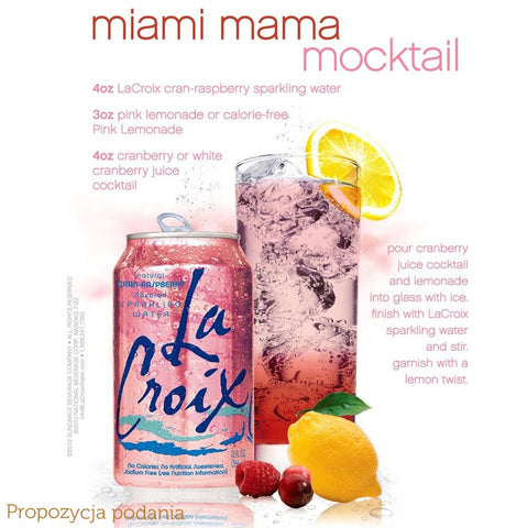 La Croix Cranberry Raspberry Sparkling Water