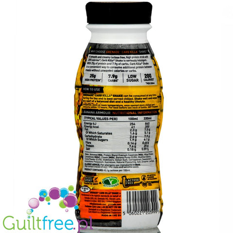 Grenade Carbkilla Banana Armour RTD 330ml