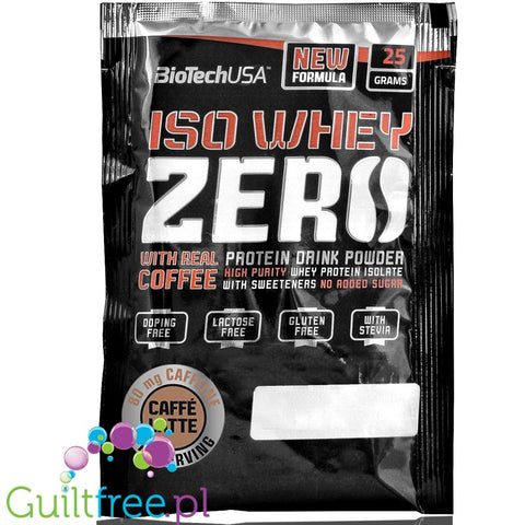 BioTech USA Iso Whey Zero caffé latte, sachet 25g