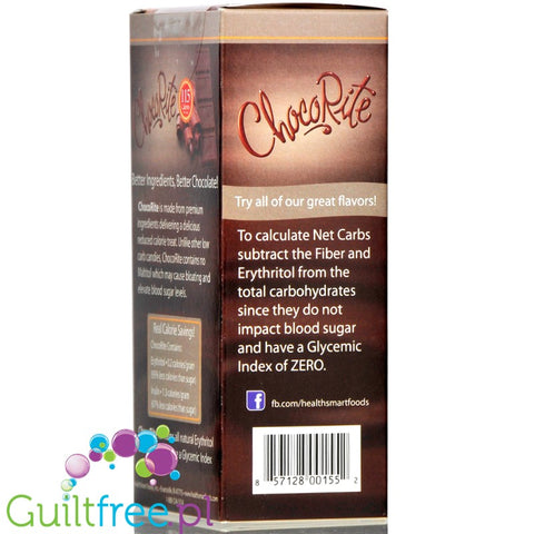 Healthsmart Chocorite all natural milk chocolate bar with stevia 5 x 28g