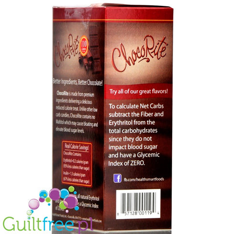 Healthsmart Chocorite all natural dark chocolate bar with stevia 5 x 28g