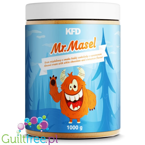 KFD Mr Maseł - sugar free almond cream with shea butter, White Chocolate & Cinnamon flavor