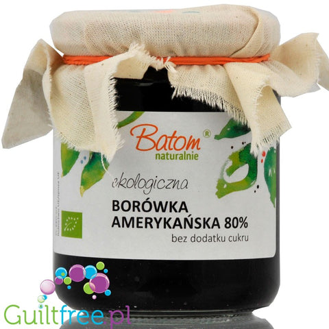 Sad Danków, no sugar added organic blueberry jam