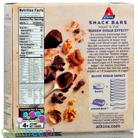 Atkins Snack Triple Chocolate Bar 