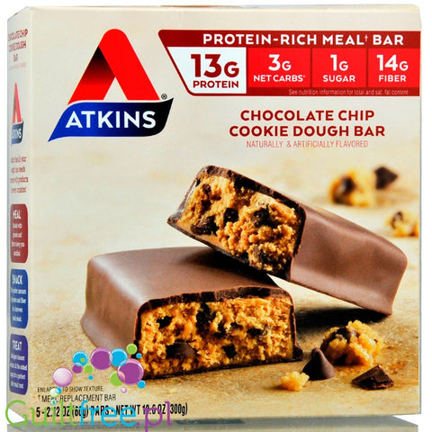 Atkins Meal Chocolate Chip Cookie Dough 