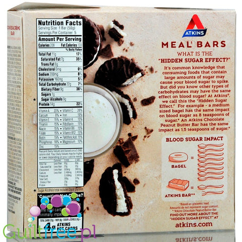 Atkins Meal Cookies n 'Creme Bar 