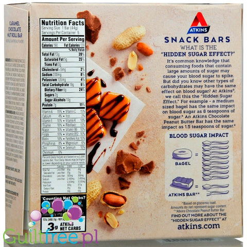 Atkins Snack Caramel Chocolate Nut Roll 