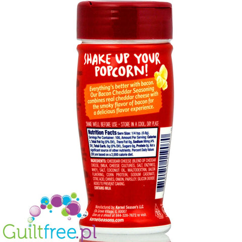 Seasonal Bacon Cheddar seasoning made with real cheese