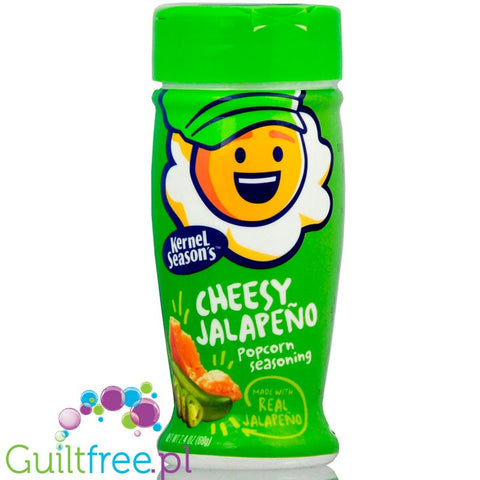 Kernel Season's Cheesy Jalapeño Seasoning made with real cheese