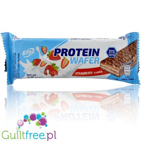 6Pak Nutrition Protein wafer strawberry