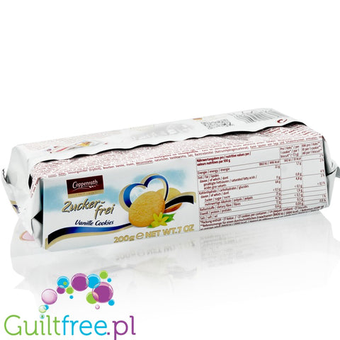 Coppenrath zartes Spritzgebäck mit Süßungsmittel - Extruded crispy buttery sugar cakes with sweeteners
