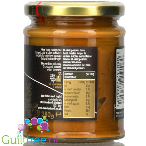 Meridian Rich Roast Nut Butter 280g / Crunchy Peanut