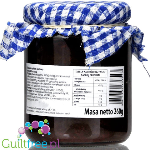 Sad Danków, no sugar added organic plum jam