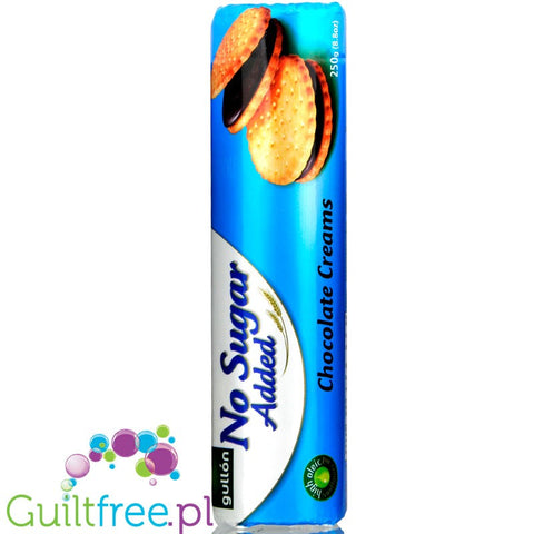 Gullón Chocolate Creams sugar free sandwich cookieswith chocolate cream