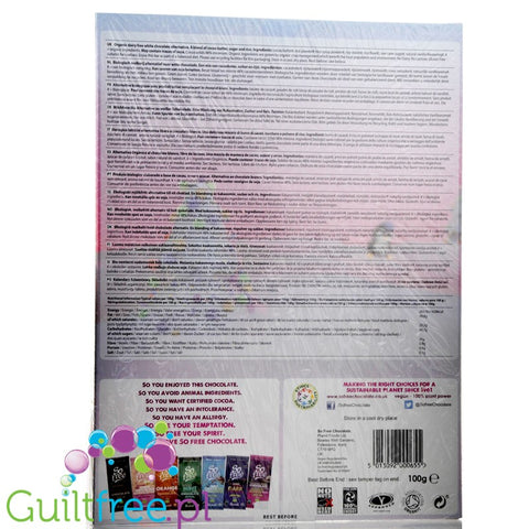 Plain organic dairy free white chocolate advent calender