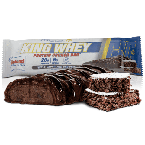 Ronnie Coleman King Whey Protein Crunch Bar Triple Chocolate Brownie