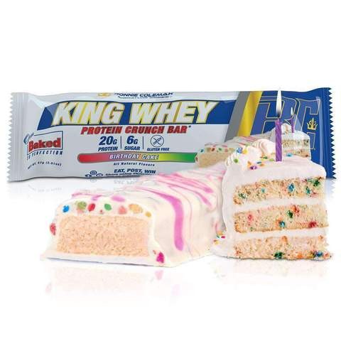 Ronnie Coleman King Whey Protein Crunch Bar Birthday Cake