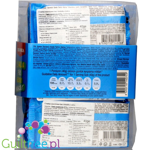 Koska Vanilla flavor sugar free chalva, 9 x 40g