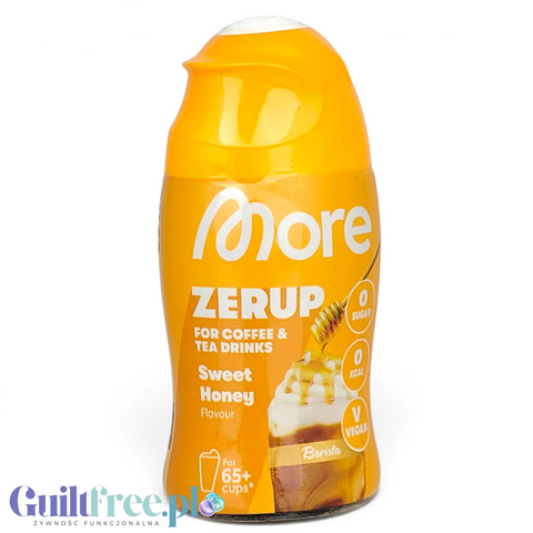 More Nutrition Zerup Sweet Honey na 8L - skoncentrowany syrop do napojów bez cukru i kalorii, Miód
