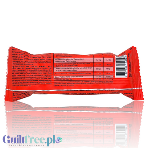 Fizi Guilty Pleasure Salted Almond - baton bez dodatku cukru z migdałami i nadzieniem karmelowym
