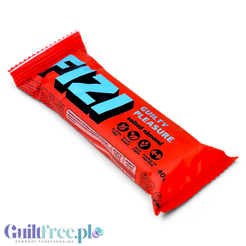 Fizi Guilty Pleasure Salted Almond - baton bez dodatku cukru z migdałami i nadzieniem karmelowym