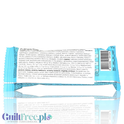 Fizi Guilty Pleasure Almond Coco - baton bez dodatku cukru z karmelem, kokosem i chrupiącymi kulkami