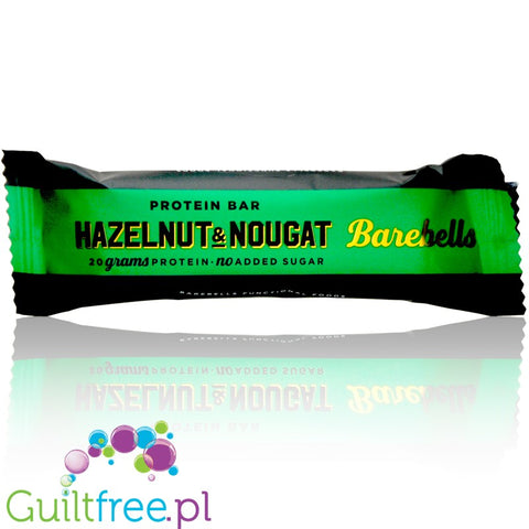 Barebells Hazelnut & Nougat  no added sugar protein bar