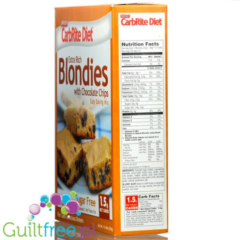 Universal Nutrition Doctor's CarbRite Diet Blondies Baking Mix with Chocolate Chips