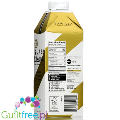 Kitu Keto Creamer, Vanilla 25.4 oz