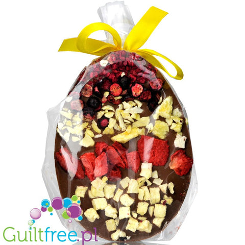 Santini Easter Egg, sugar free milk chocolate with dried fruits